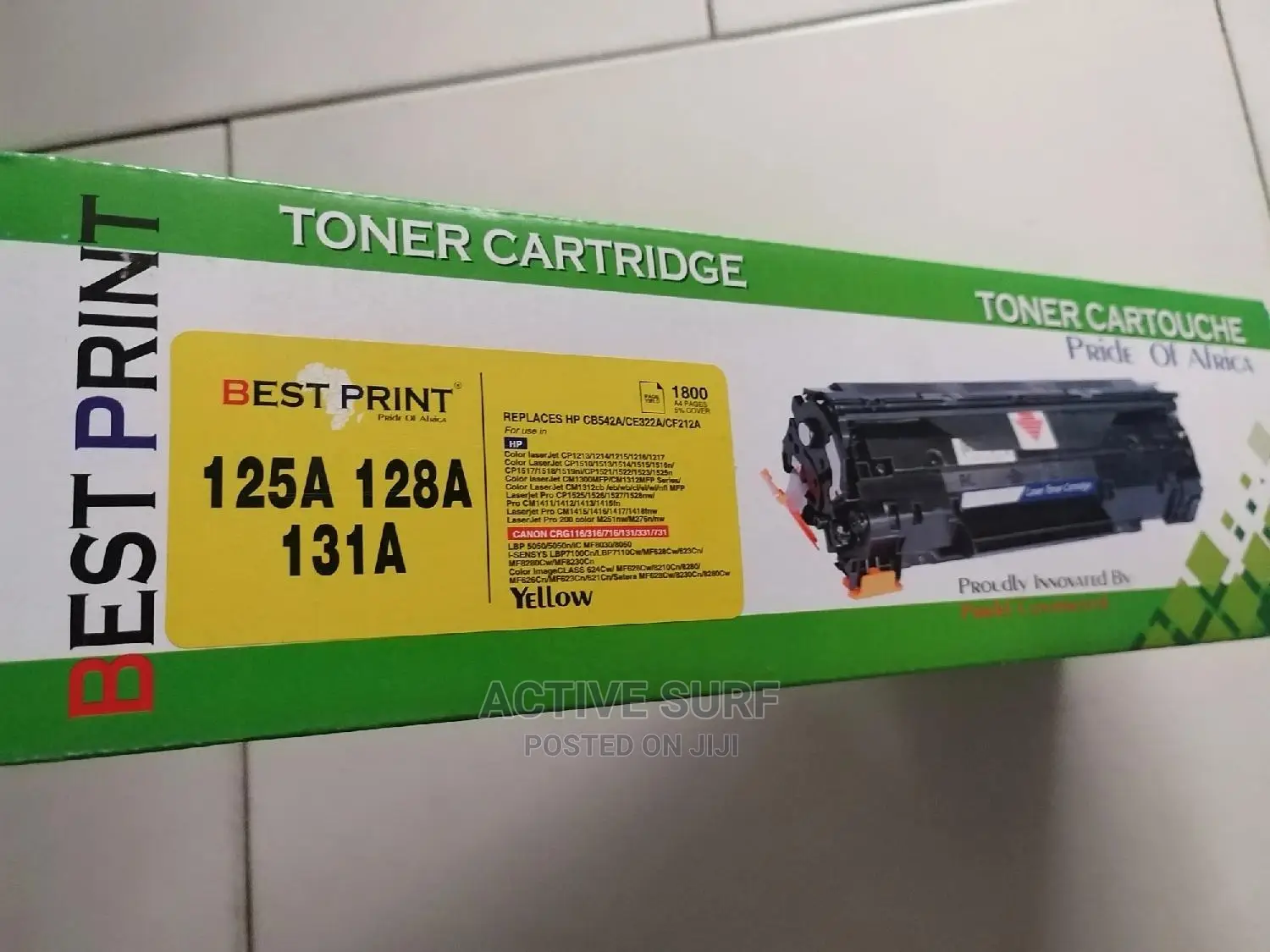 Hp Compatible 125a 128a 131a (Yellow) Toner Cartridge.