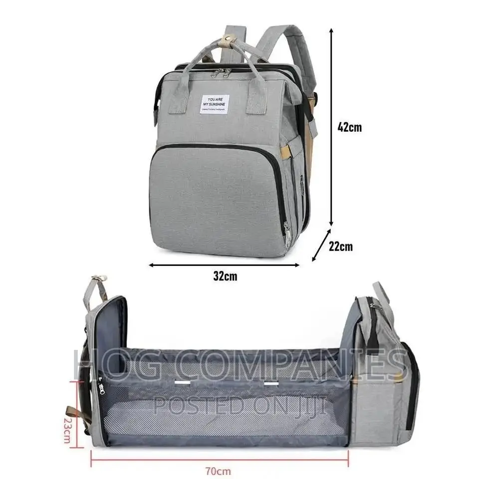 Multifunctional Expandable Baby Travel Diaper Bag - Delivery In 2hours
