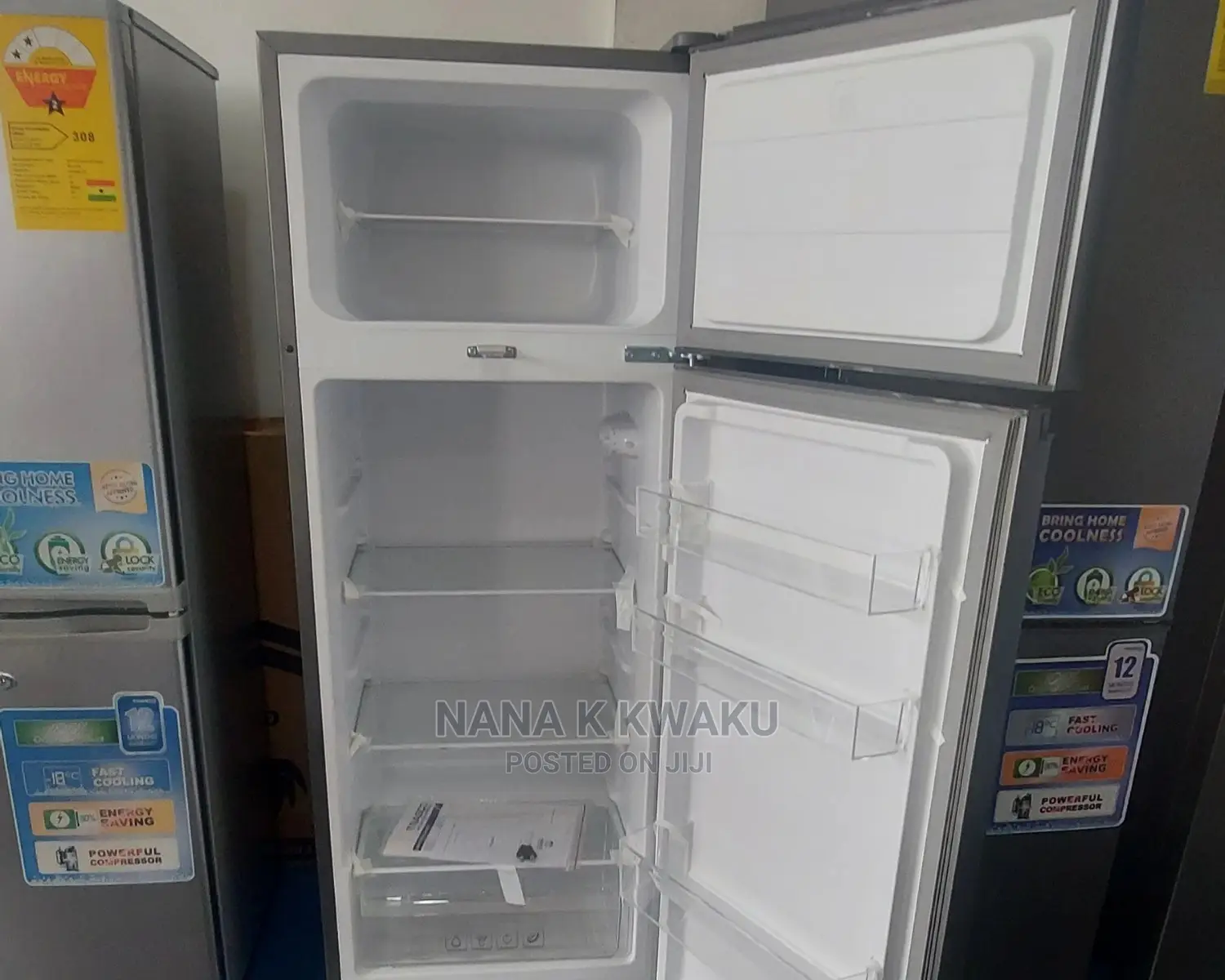 Gh Nasco Nasf2-28 Double Door Fridge With Top Freezer