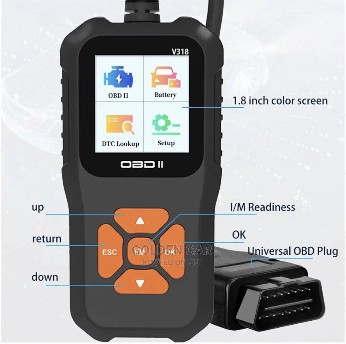 V318 Obd2 Car Diagnostic Scanner