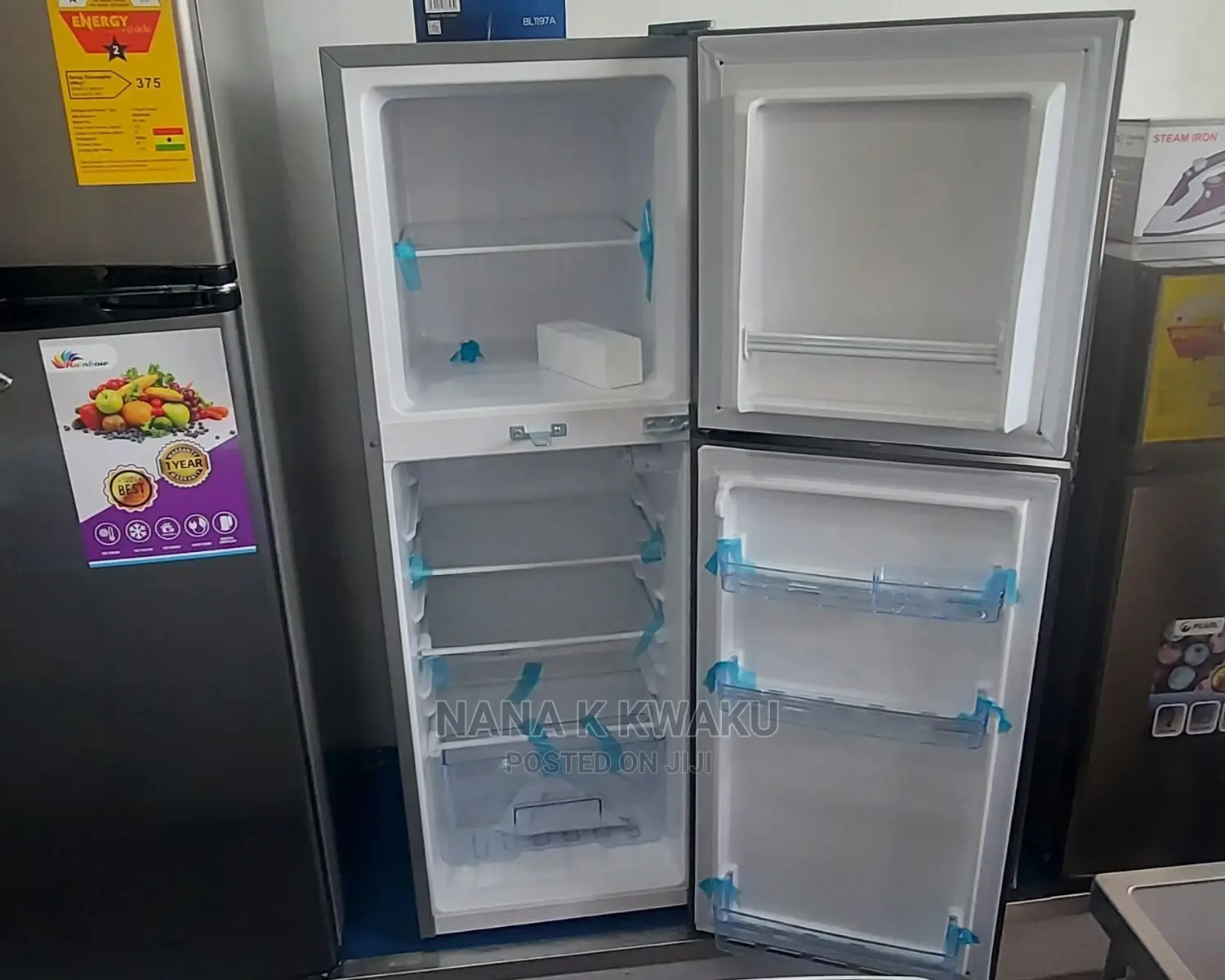 Gh Pearl Pf20 Double Door Fridge With Top Freezer