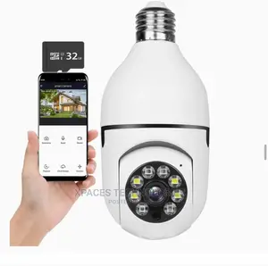 2mp Wireless Ptz Bulb Camera With Two Way Audio, V380 Pro
