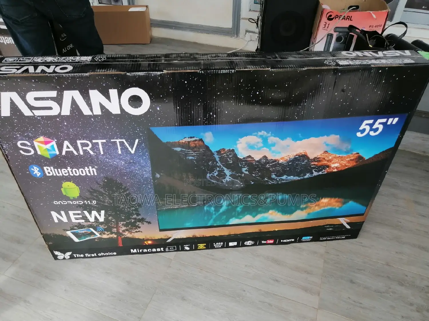 Brand New 2021 Smart Asano 55 Inches Tv