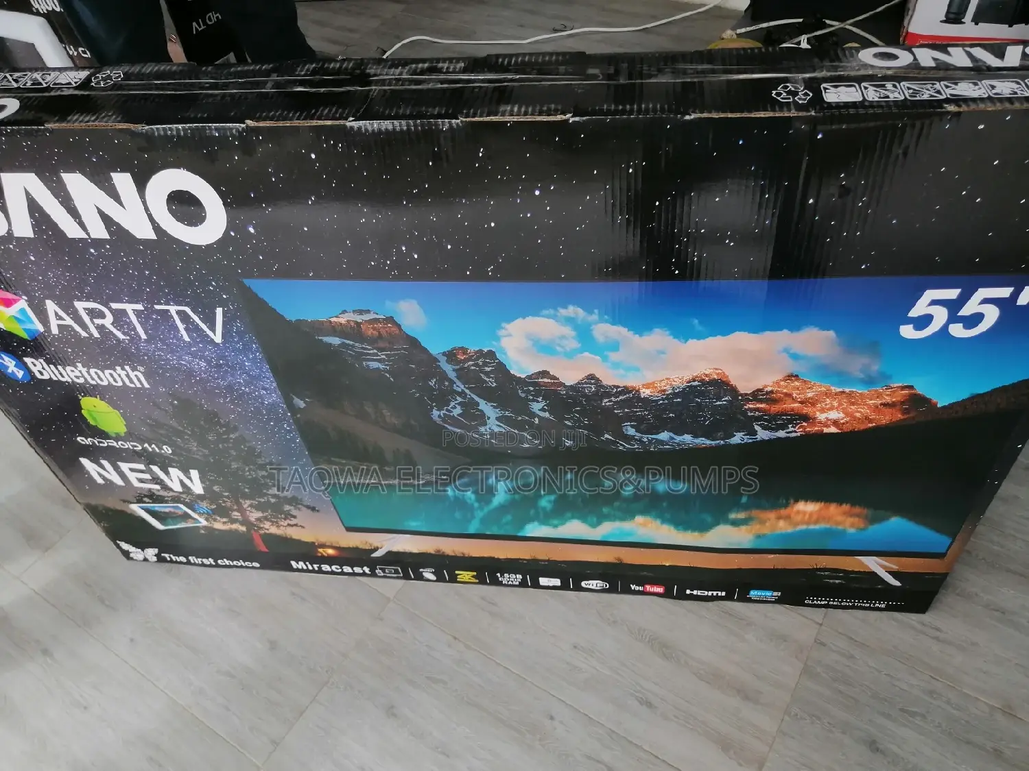 Brand New 2021 Smart Asano 55 Inches Tv