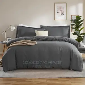 Charcoal Grey Duvet Cover Set (No Foam)