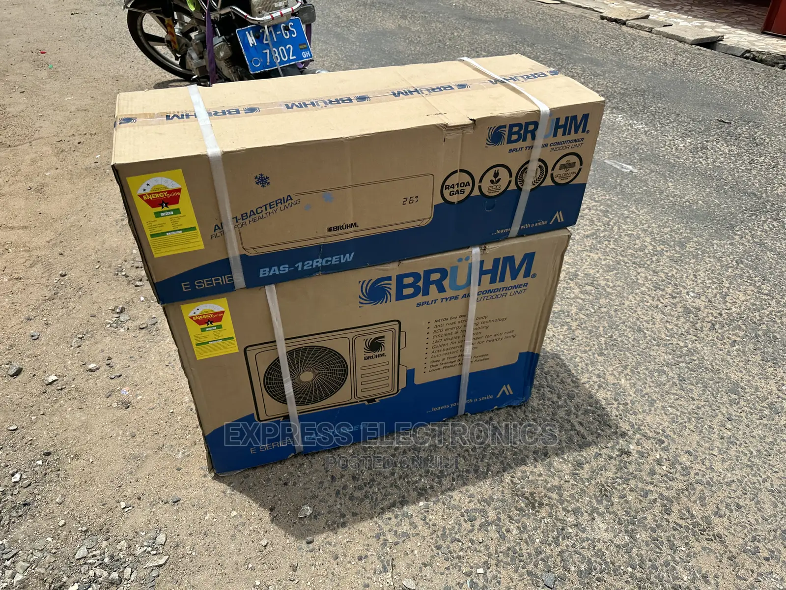 1.5hp Split Bruhm White Ac Sleek Design