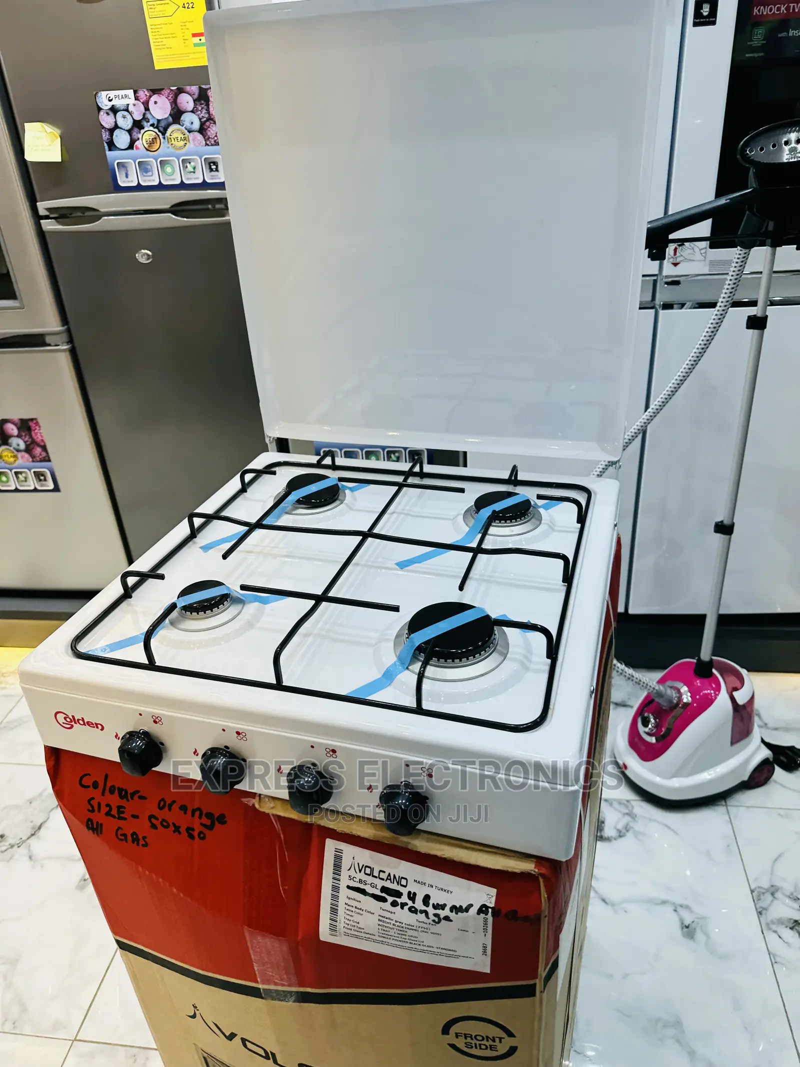 Campact and Stylish Look Table Top Gas Cooker 4burner White