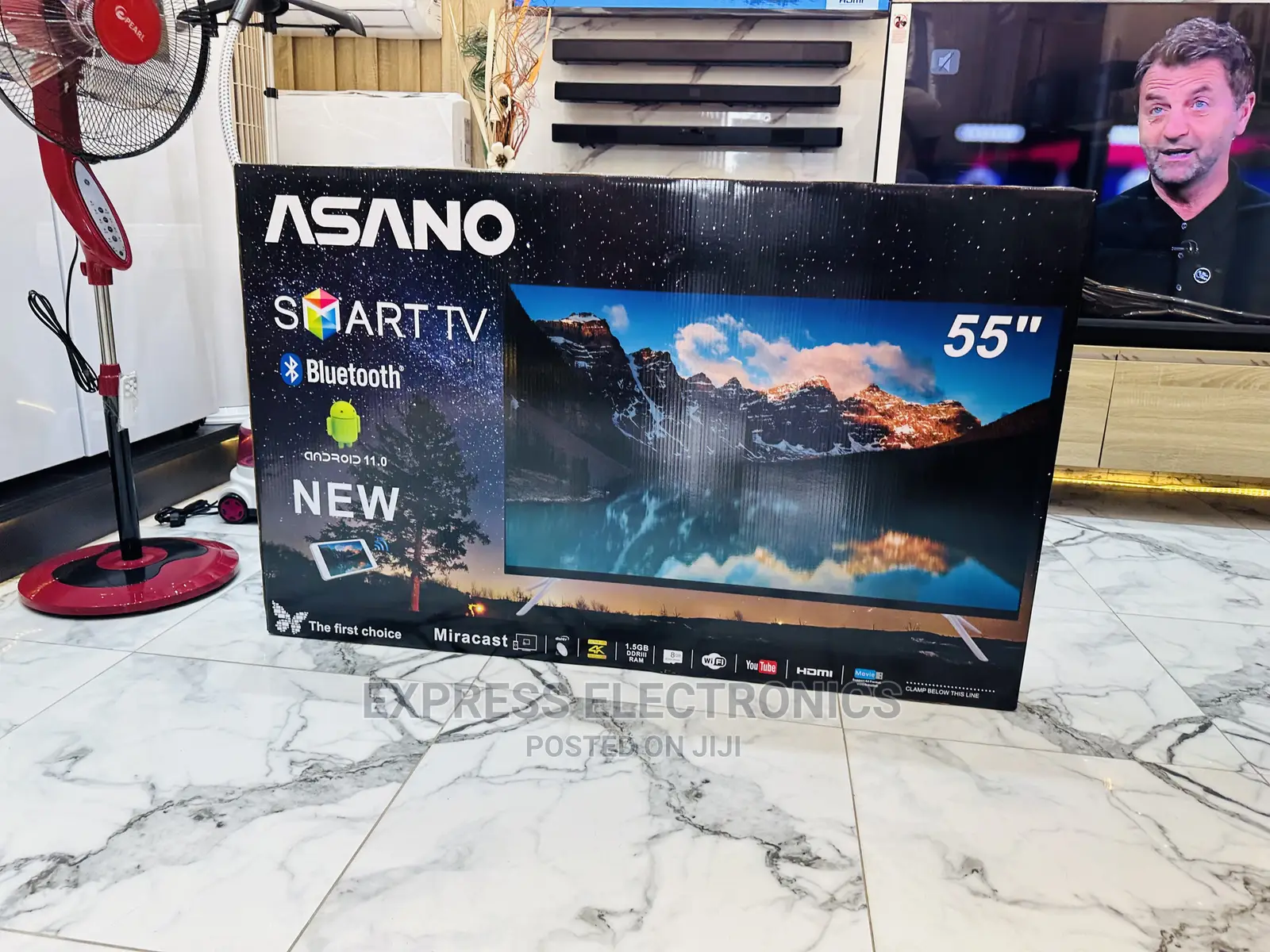 New Model of 50” Android Tv Asano Bluetooth