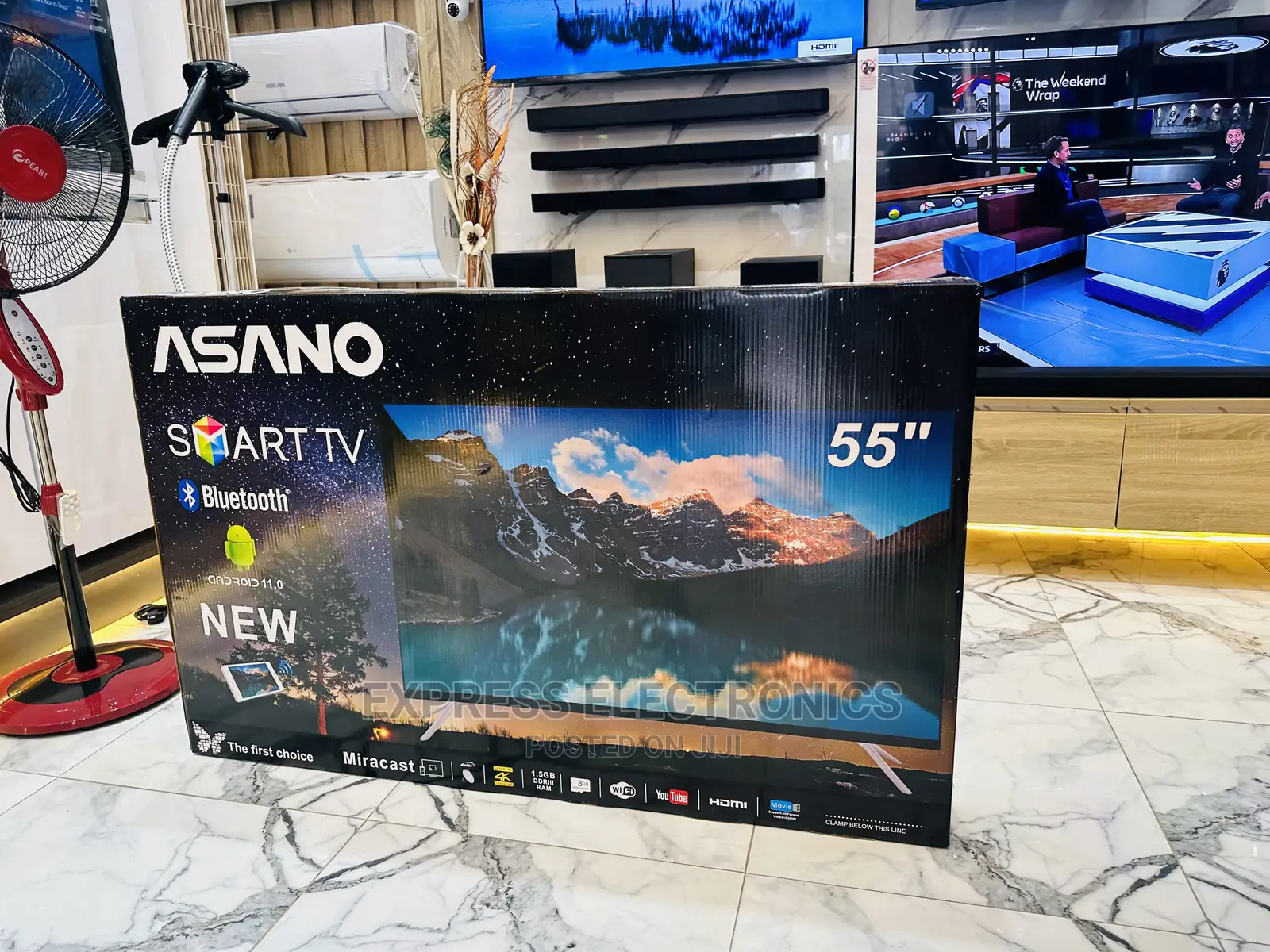 New Model of 50” Android Tv Asano Bluetooth