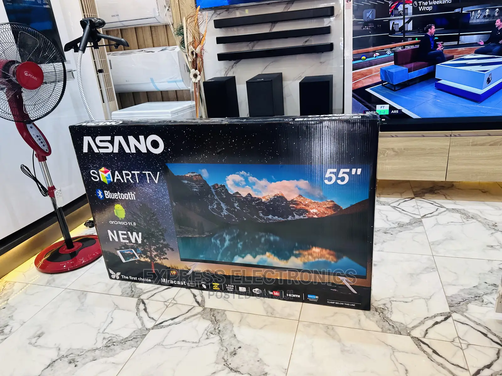 Asano 50” Ultra HD Smart LED TV Black Buy for Less