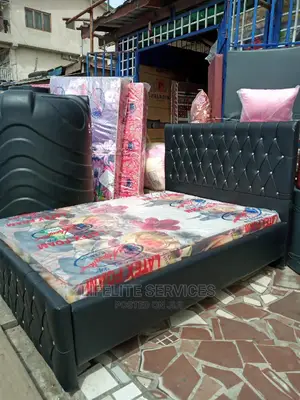 Bed With Mattress 6inches Large Size