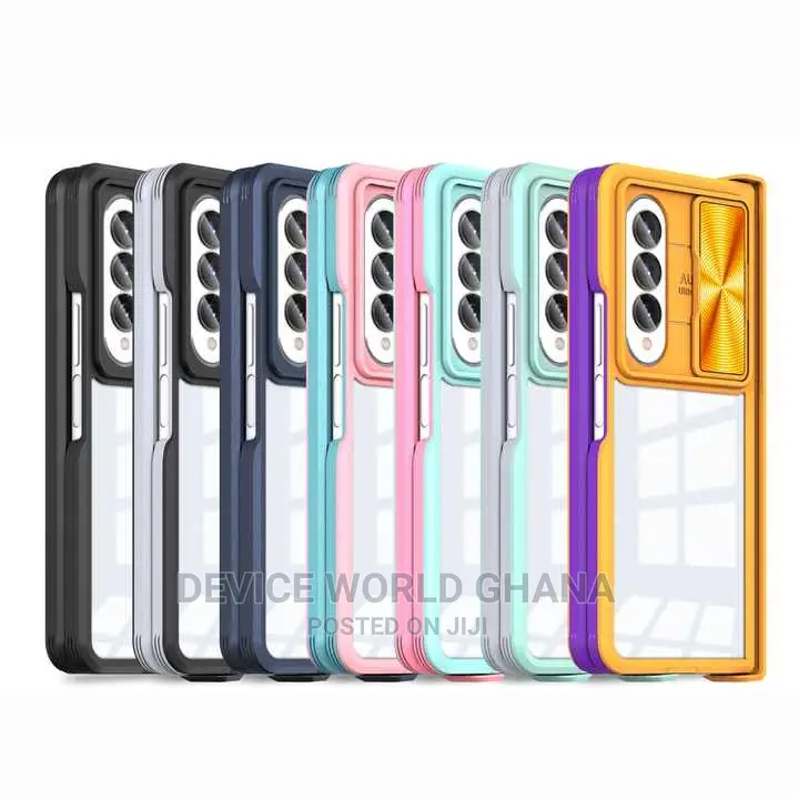 Samsung Z Fold 4 Case With Camera and Hinge Protection Clear