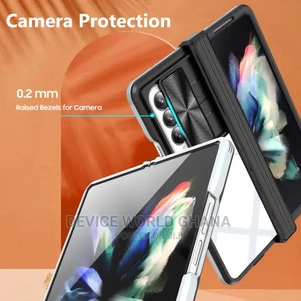 Samsung Z Fold 4 Case With Camera and Hinge Protection Clear