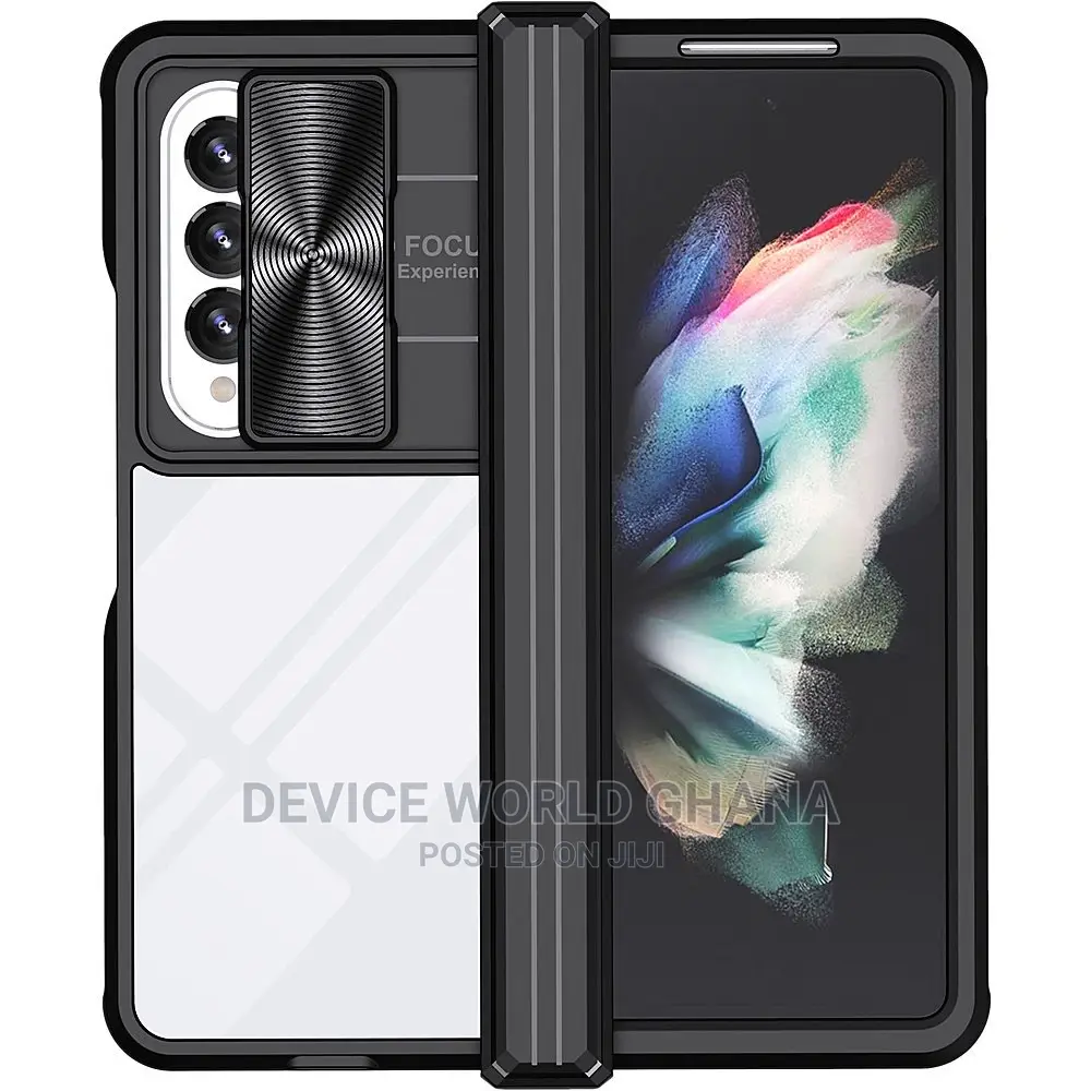 Samsung Z Fold 4 Case With Camera and Hinge Protection Clear