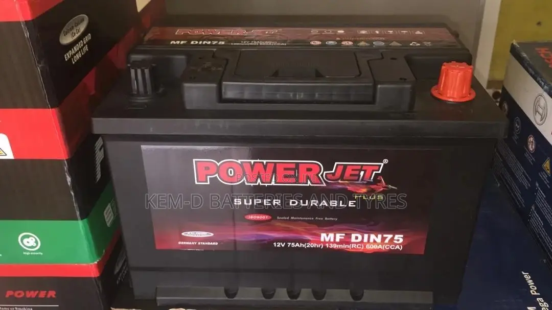 15 Plates Power Jet Car Batteries - 75ah