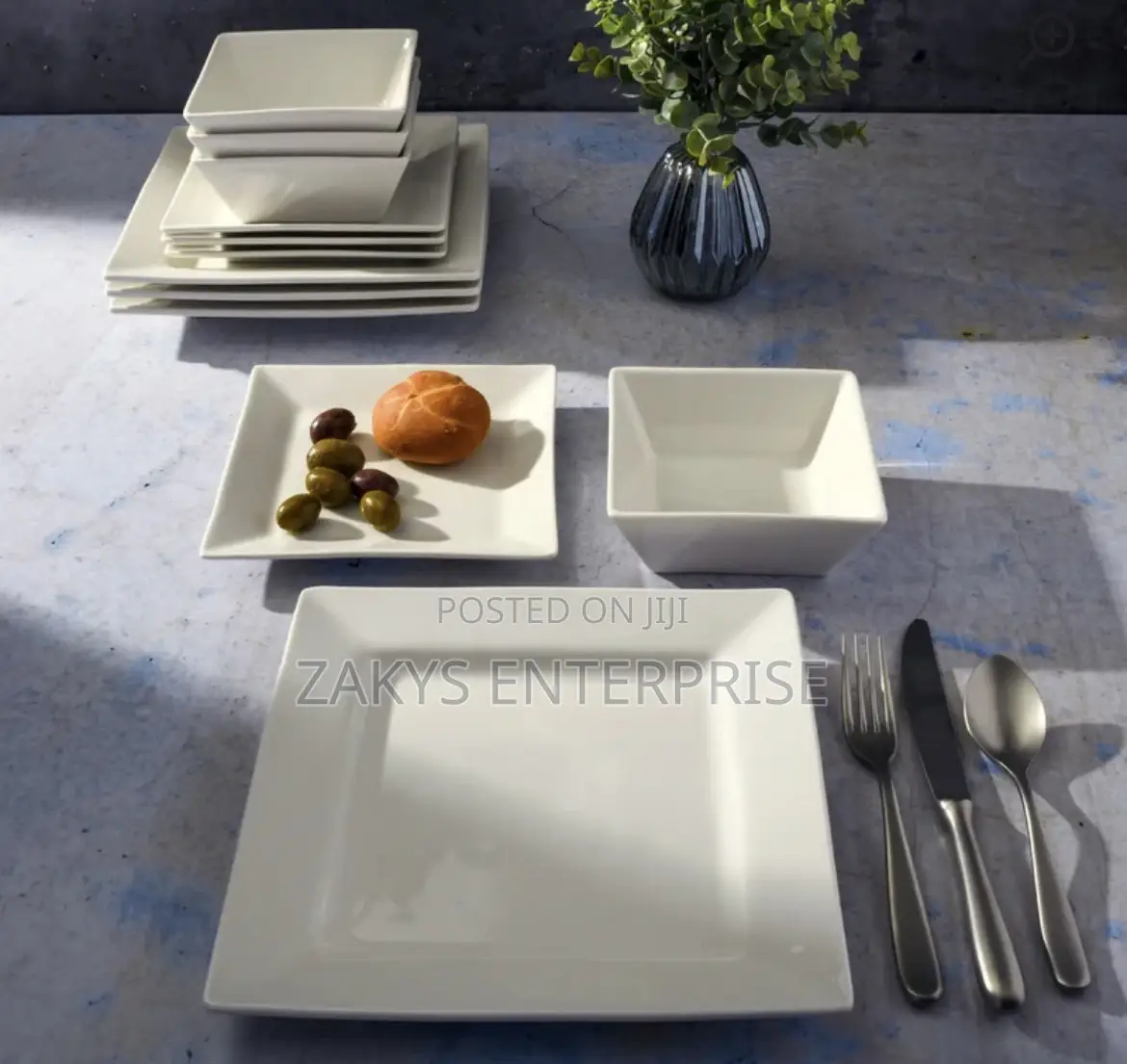 12pcs Square Dinner Set