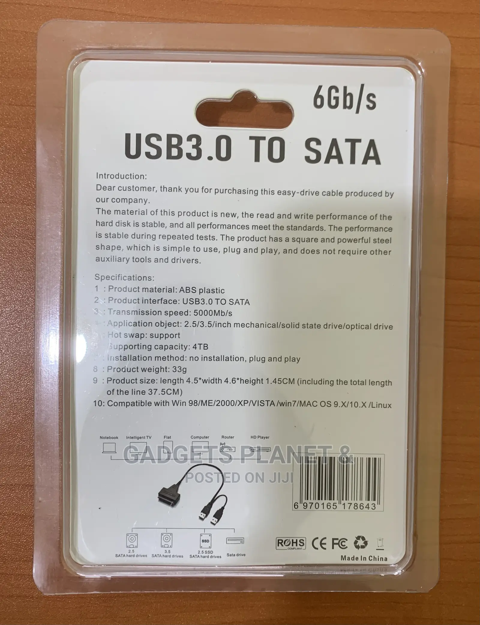 USB 3.0 to Sata - 6gb/S