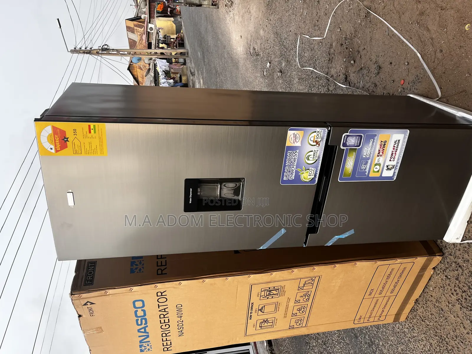 Buy New Nasco NASD2-40WD Bottom Freezer Fridge