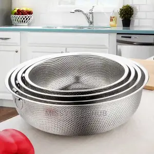 6pcs Stainless Steel Colander / Strainer Set