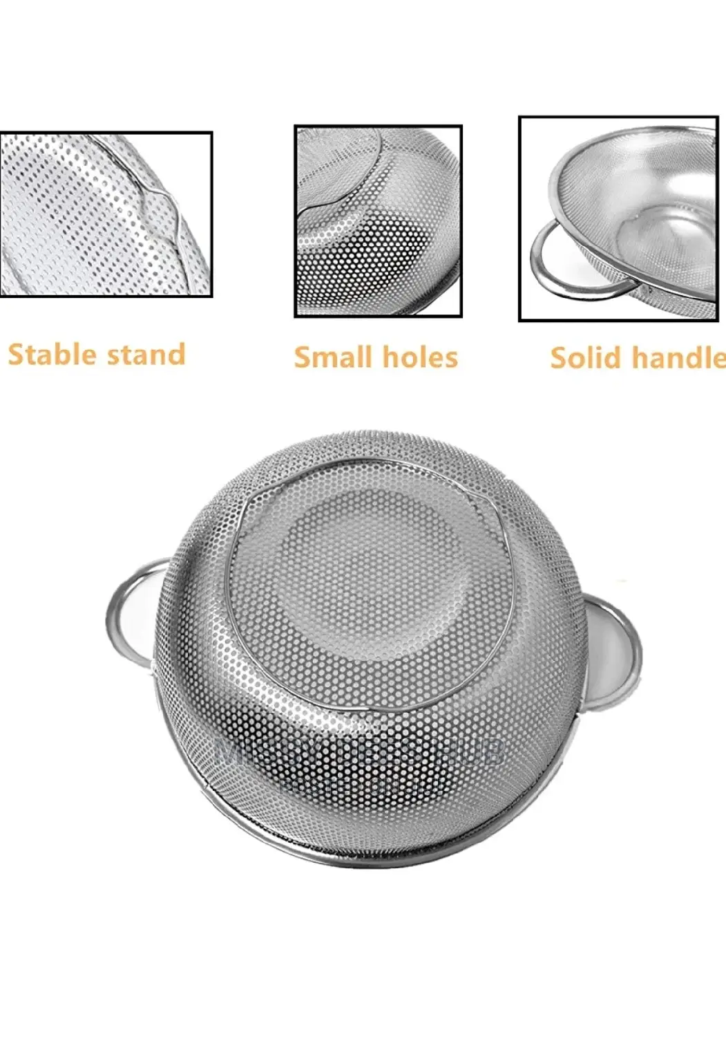 6pcs Stainless Steel Colander / Strainer Set