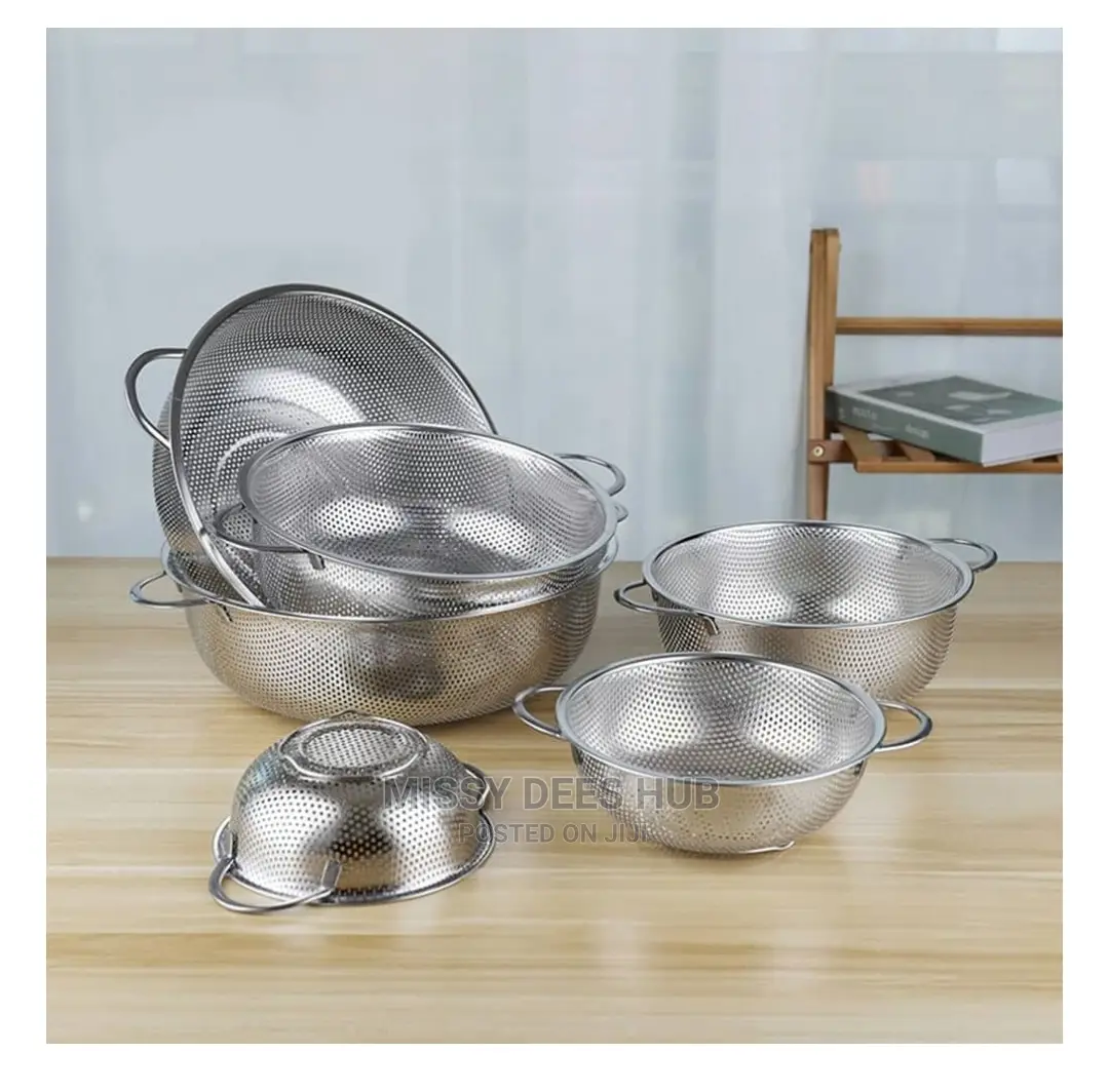 6pcs Stainless Steel Colander / Strainer Set