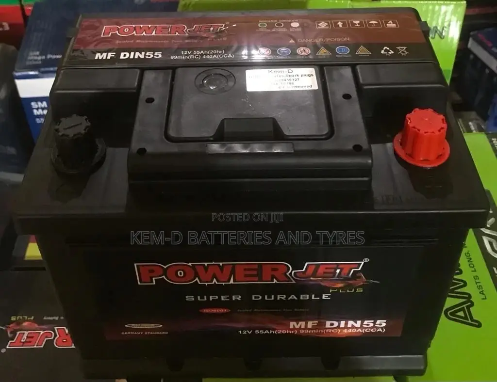 55ah Powerjet Battery - 13 Plates - Good Quality Batteries
