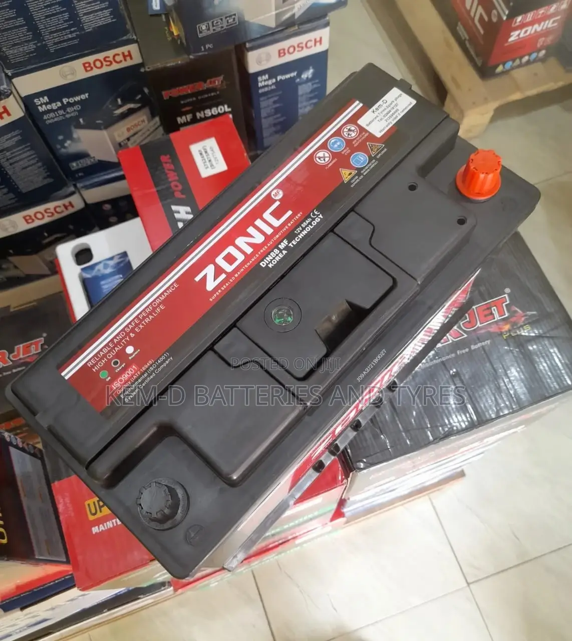 17 Plates 12V 88ah Zonic Battery
