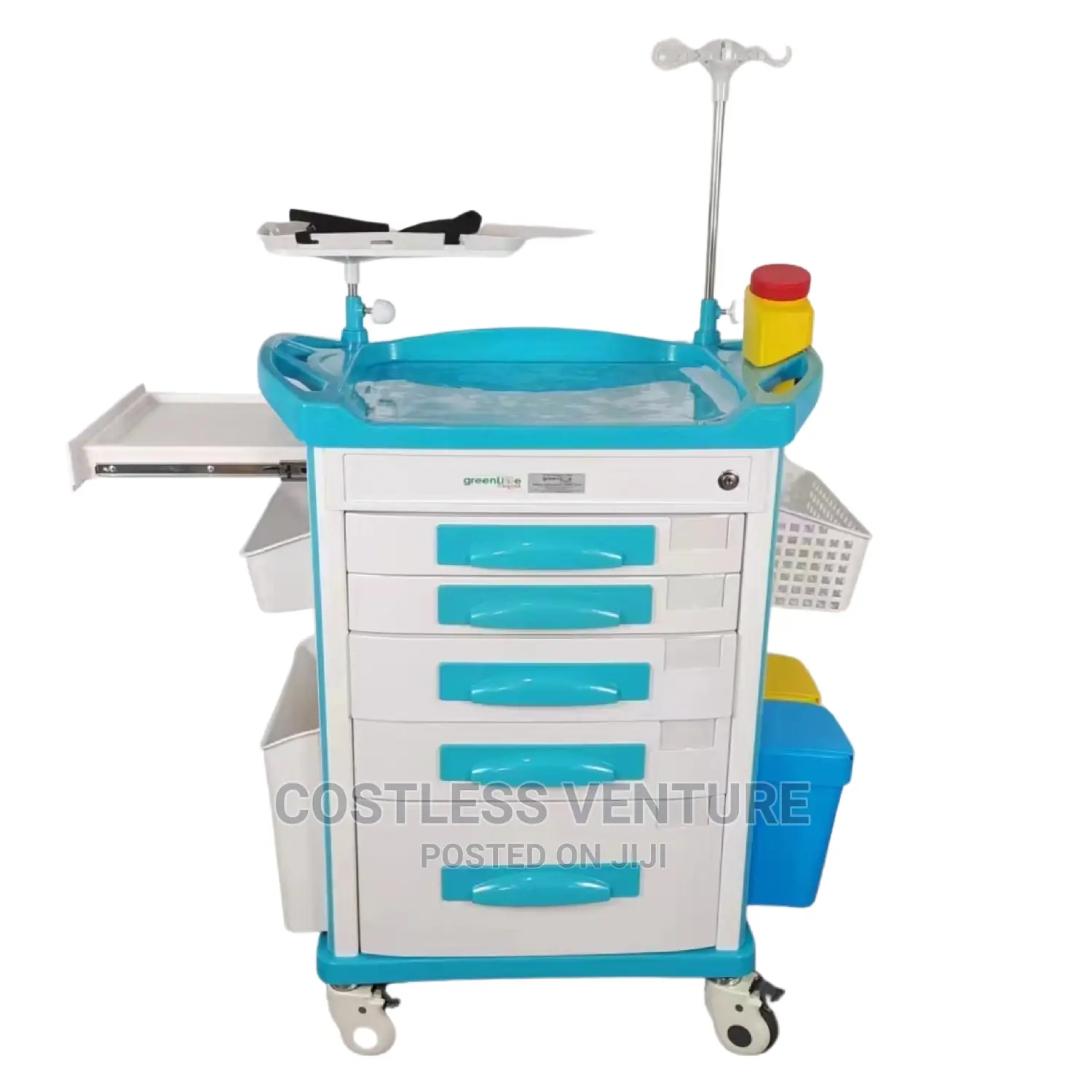 Greenlife Medical Crash Trolley