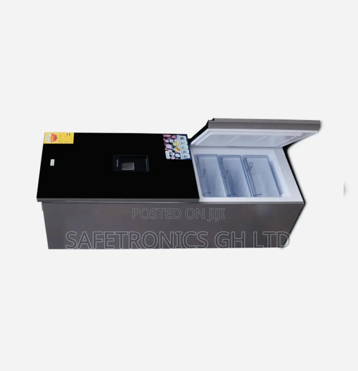 Pearl PF-540IXWD Bottom Freezer Refrigerator [417L] BLACK