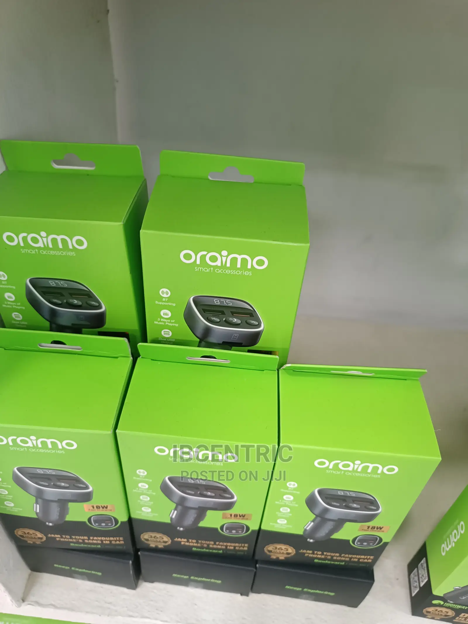 Oraimo Car Charger With 2-in-1 Lightning Micro USB Cable