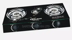 Delron 3 Burner Glass Top Automatic Stove