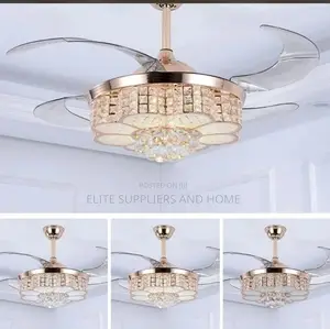 Chandelier Light With Foldable Fan