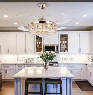 Chandelier Light With Foldable Fan