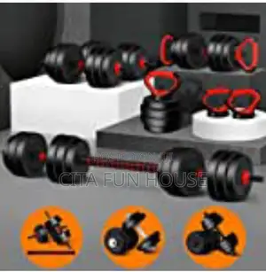 8 in 1 Multi-Function Adjustable Dumbells + Kettlebell 40kg