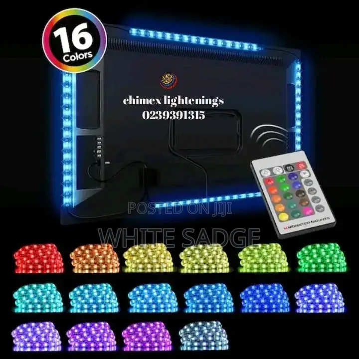 USB Led Tv Strip Light With Remote and Phone Controler