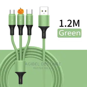 3 in 1 Fast Charging Cord for iPhone,Type C Data Sync Cable
