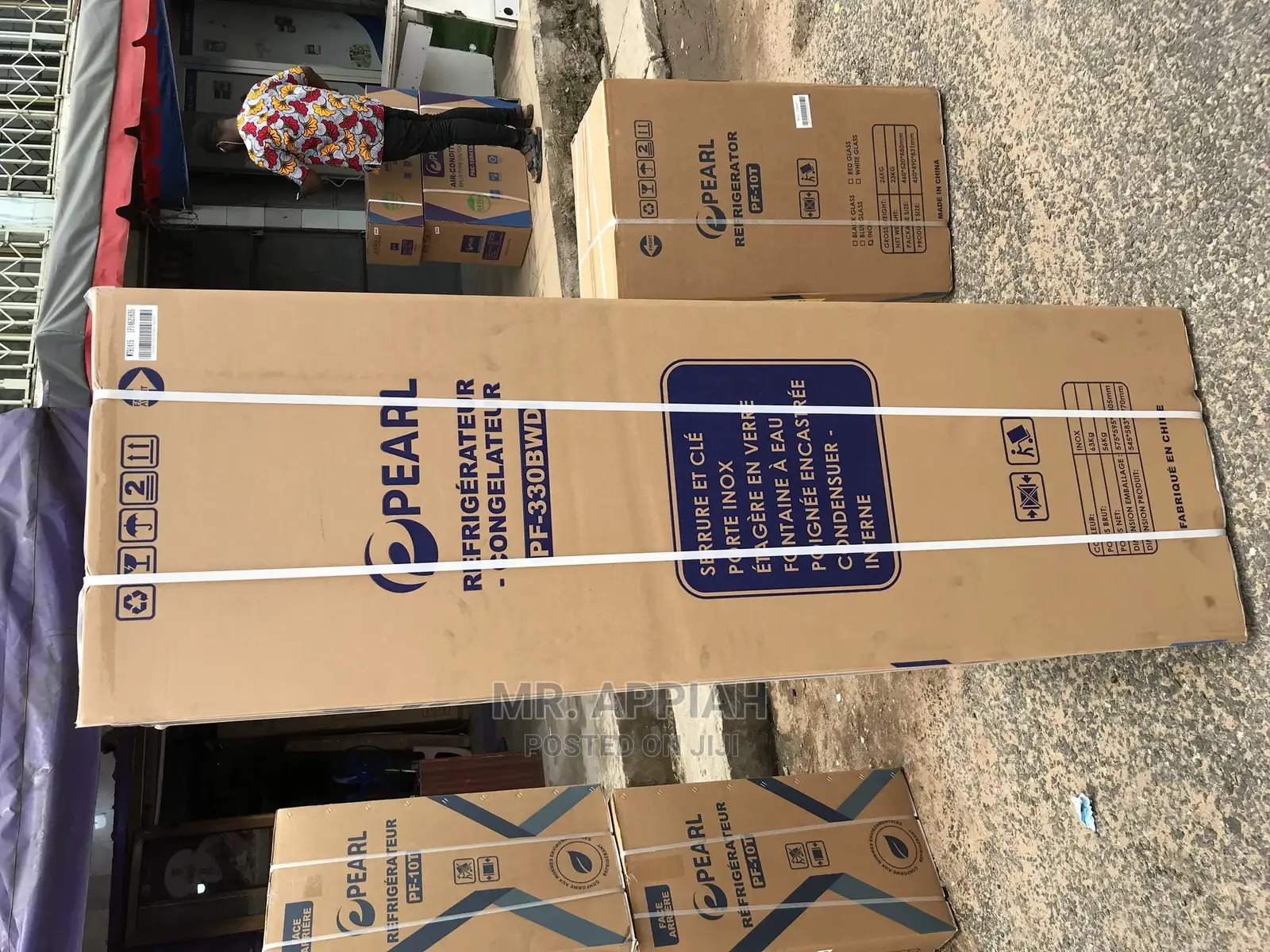 Pearl 251ltr Double Door Fridge With Dispenser PF-330BWD