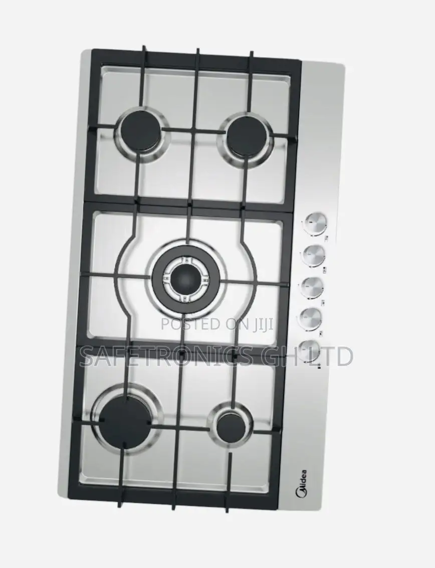 Midea 90cm 5 Burner Gas Hob| Stainless Steel [90G50ME