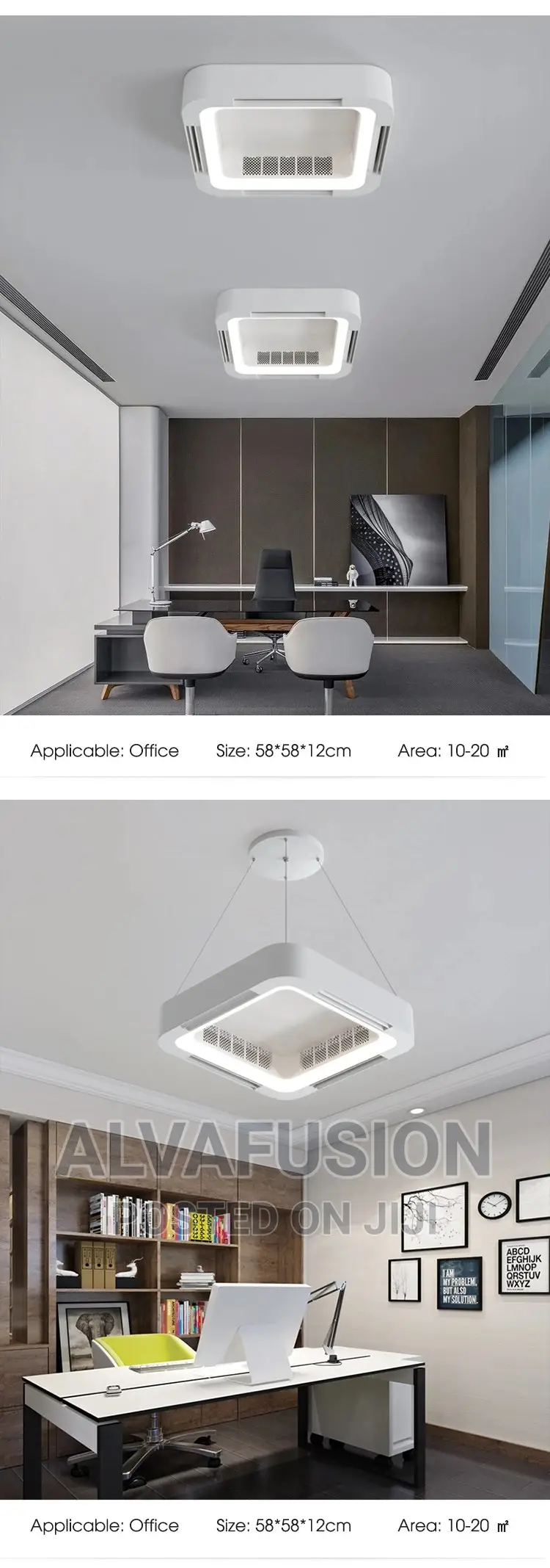 Smart Bladeless Fan Ceiling Light Intelligent Remote Control