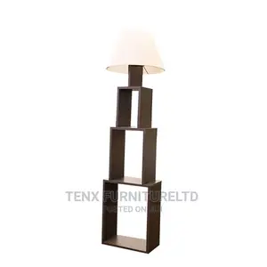 Floor Lamp (Mid-Century With Wooden Frame)