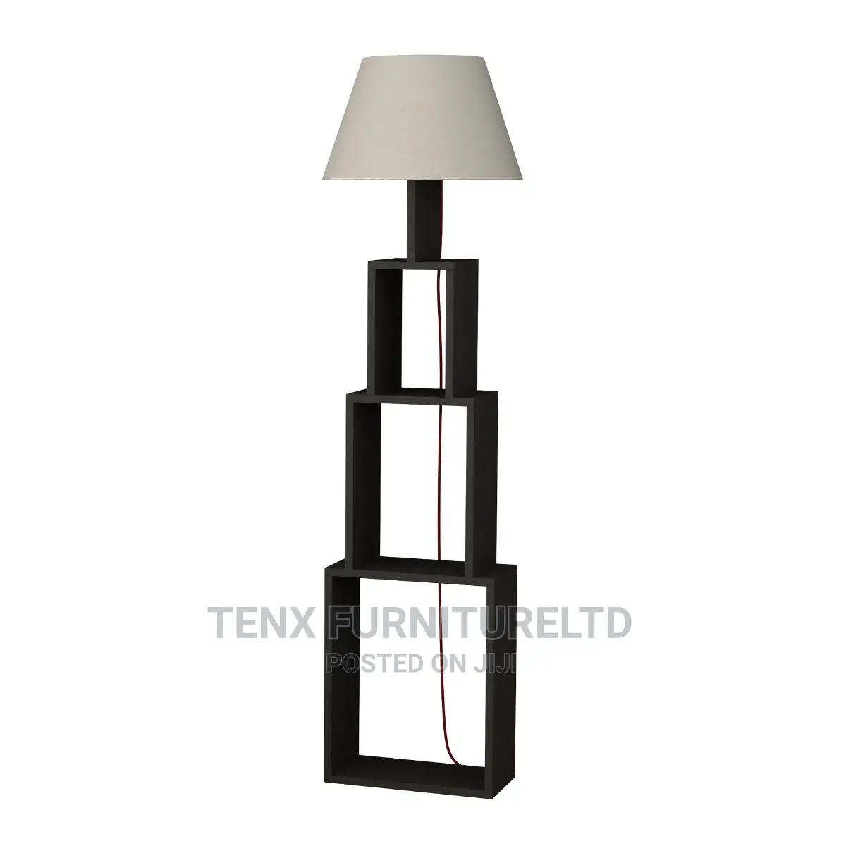 Floor Lamp (Mid-Century With Wooden Frame)