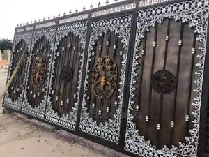 High Standard Galvanized Steel Metal Gate for Main Entrance