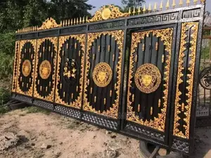 Metal Gate Beautifully Designed Galvanized