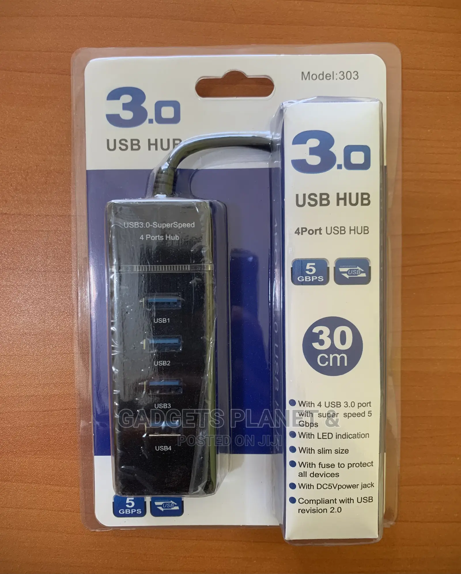 Super Speed USB Hub 3.0 - 4 in 1 Ports