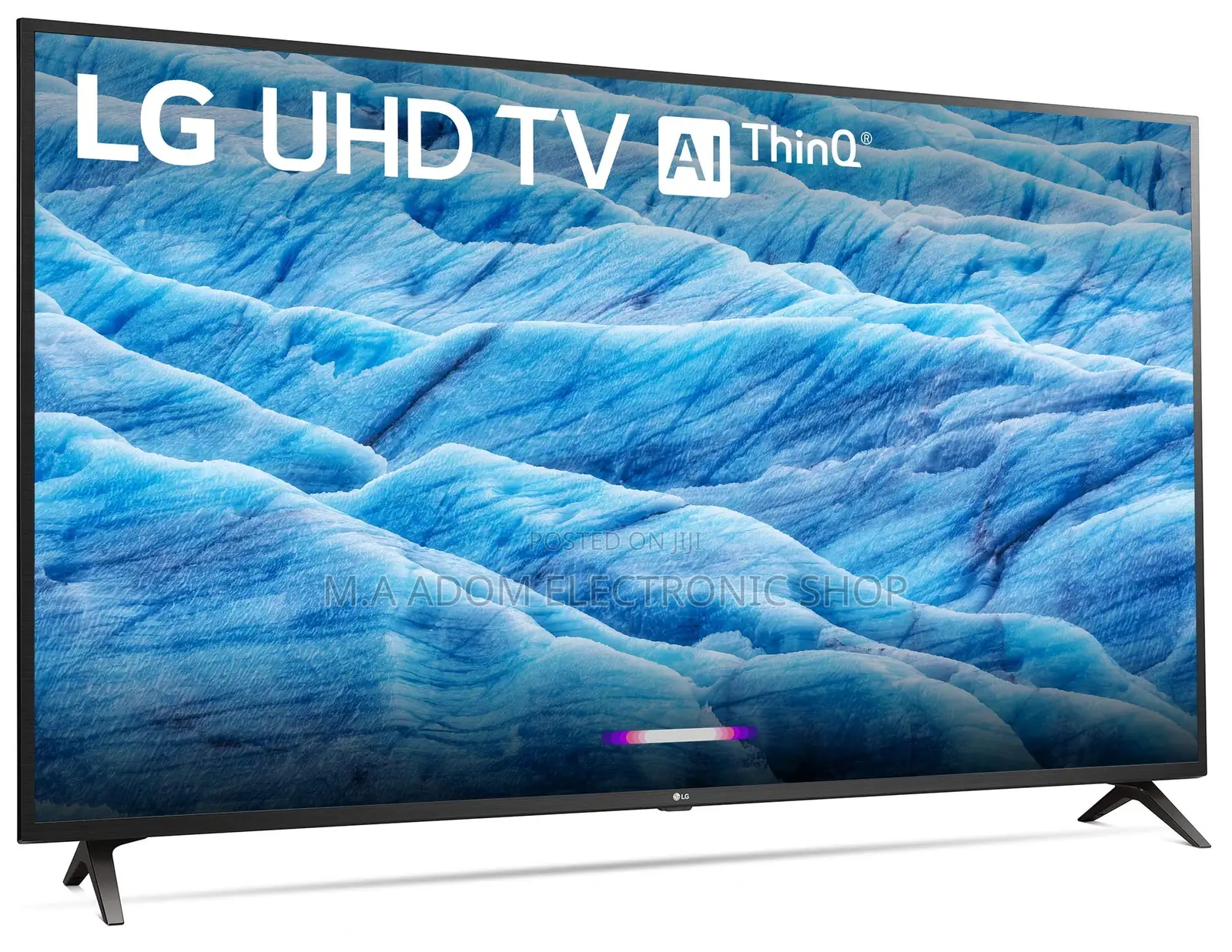 Black LG 49”Un73000 Smart Ultra HD LED TV