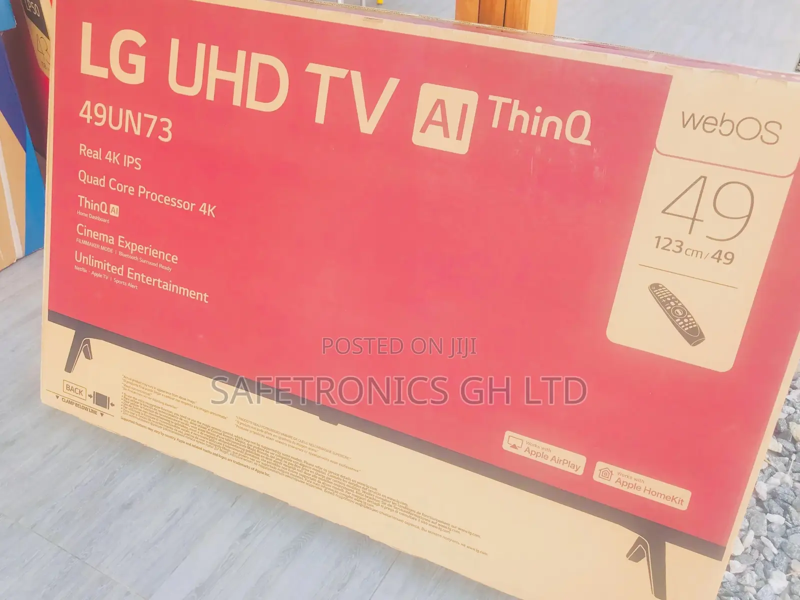 LG Uhd TV 49 Inch Un73 Series, Active HDR Webos Smart