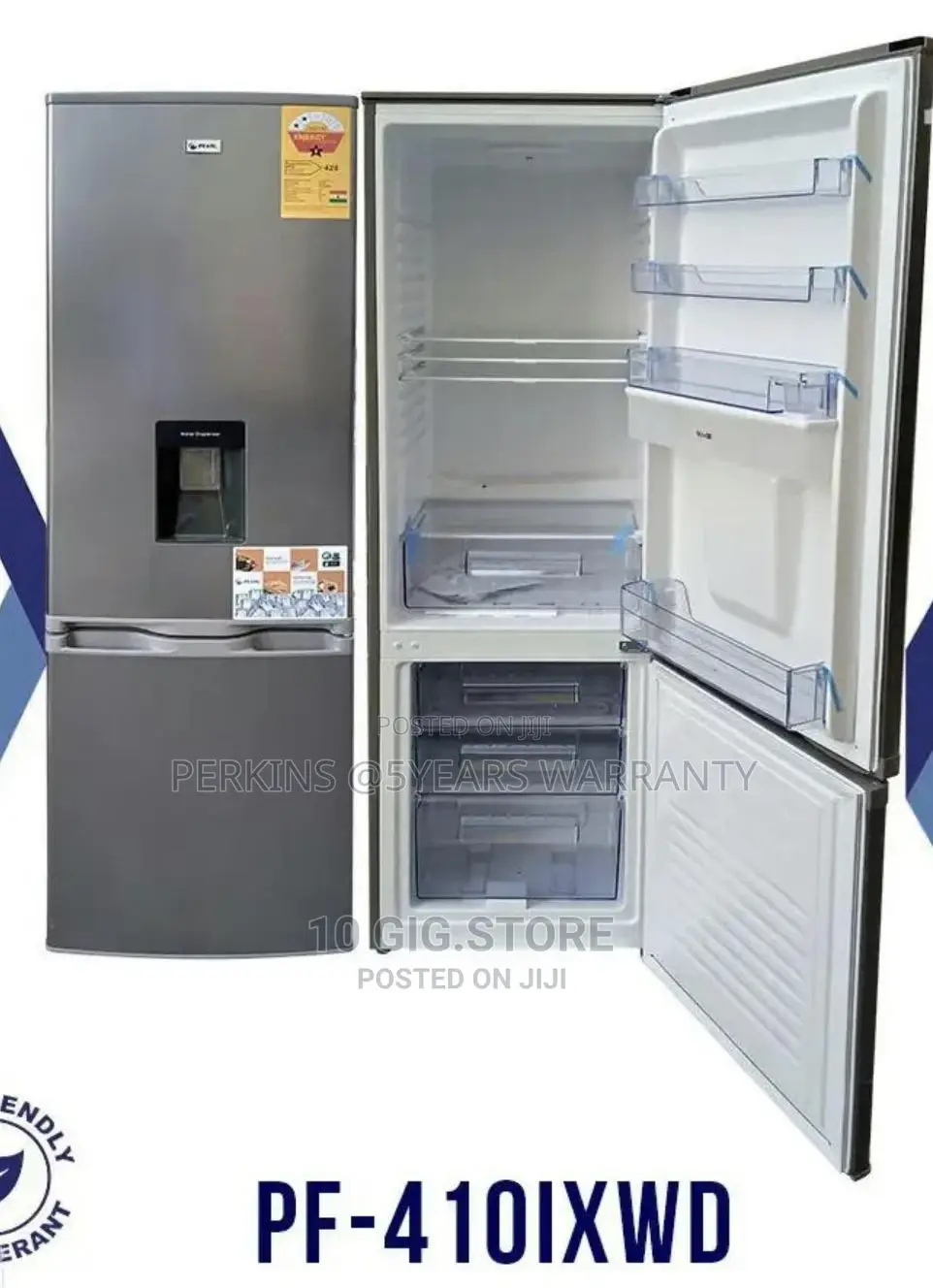 Pearl 287litters Double Door With Dispenser