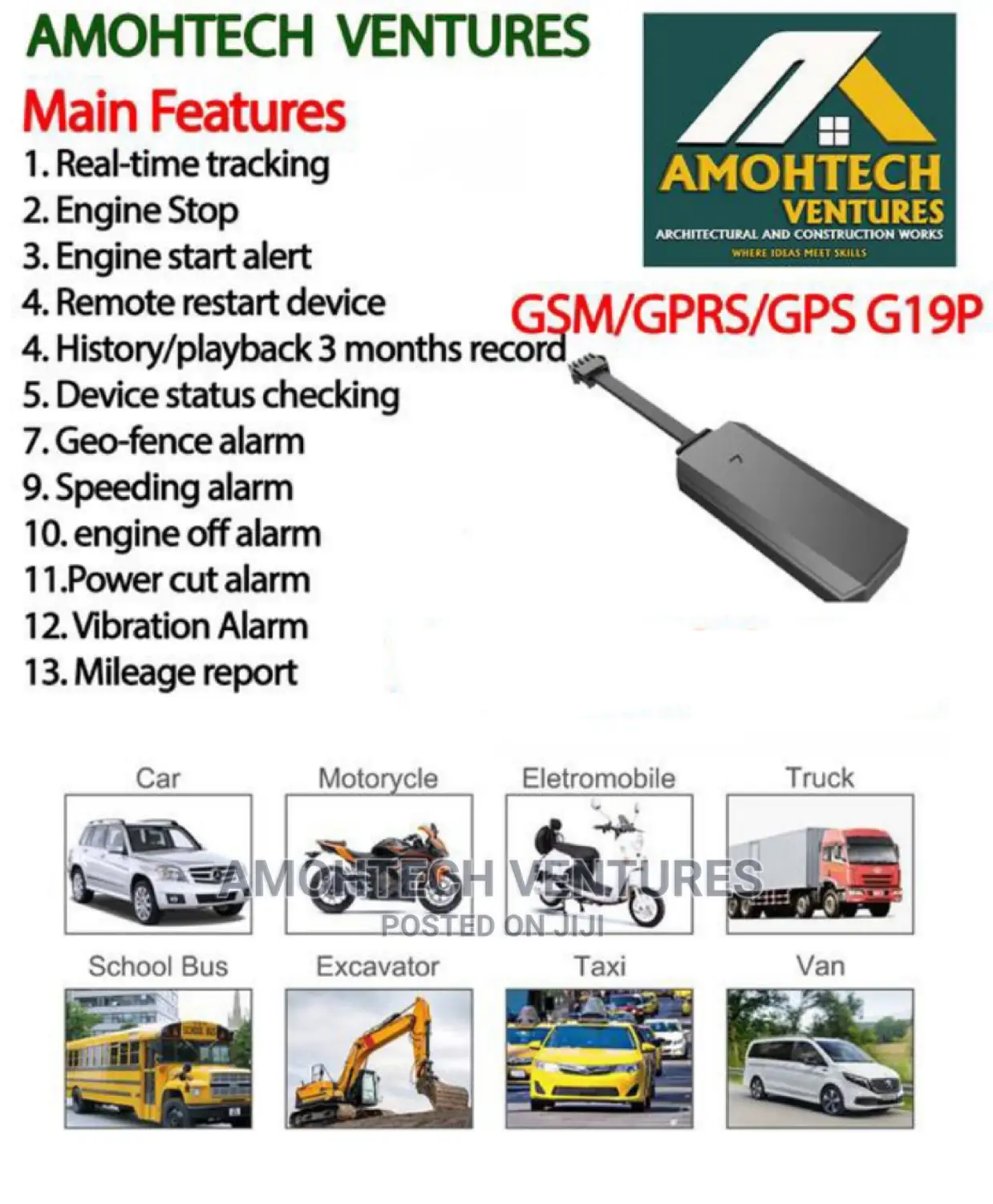 H19P Car Tracking Device Very Fast
