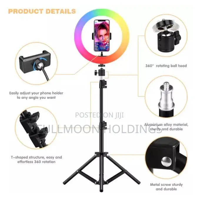 14" RGB Ringlight With Tripod Stand