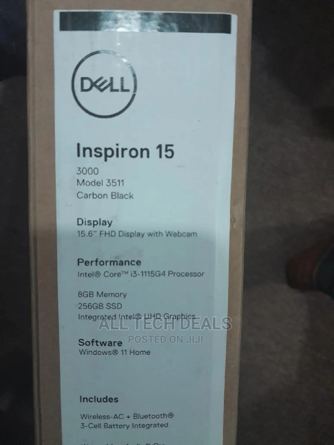 New Laptop Dell Inspiron 15 8GB Intel Core I3 SSD 256GB